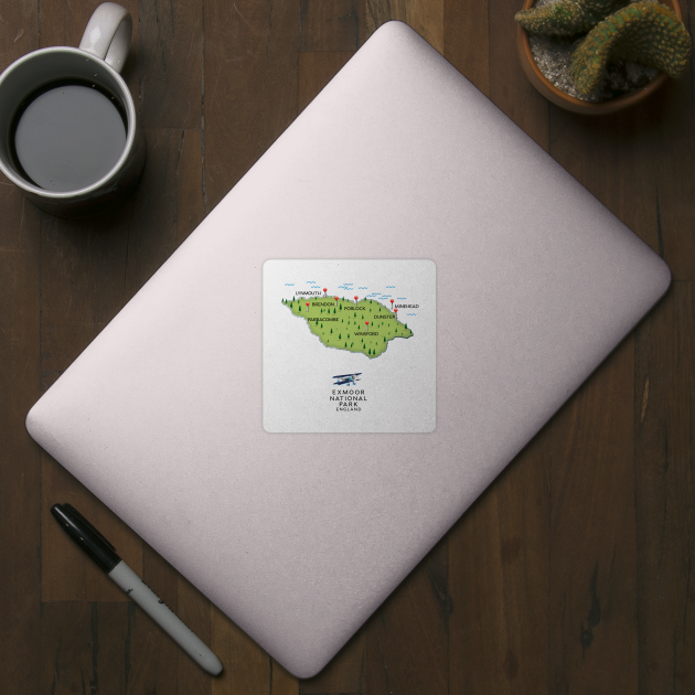 Exmoor National Park map by nickemporium1